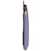 vidaXL Cabecero colgante Con luz LED Azul jeans PU antiguo