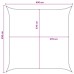 vidaXL Toldo Vela Antracita y Blanco 4,5 x 4,5 m HDPE