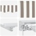 vidaXL Armazón de toldo manual con LEDs Gris claro y blanco. 4 x 3,5 m