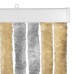 vidaXL Cortina de Insectos de Chenilla Gris y Beige 100 x 220 cm