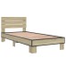 vidaXL Estructura de cama con cabecero Roble Sonoma 80 x 200 cm