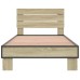 vidaXL Estructura de cama con cabecero Roble Sonoma 80 x 200 cm