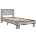 vidaXL Estructura de cama con cabecero Sonoma gris 80 x 200 cm