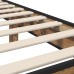 vidaXL Estructura de cama con cabecero Madera envejecida 80 x 200 cm