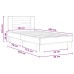 vidaXL Estructura de cama con cabecero Madera envejecida 80 x 200 cm