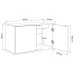 vidaXL Mueble de TV Montado en la Pared RAALTE 69 x 33 x 40 cm