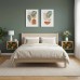 vidaXL Mesita de noche de pared ZAANDAM 2 uds. Roble Sonoma
