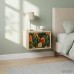 vidaXL Mesita de noche de pared ZAANDAM 2 uds. Roble Sonoma