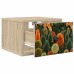 vidaXL Mesita de noche de pared ZAANDAM 2 uds. Roble Sonoma