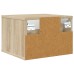 vidaXL Mesita de noche de pared ZAANDAM 2 uds. Roble Sonoma