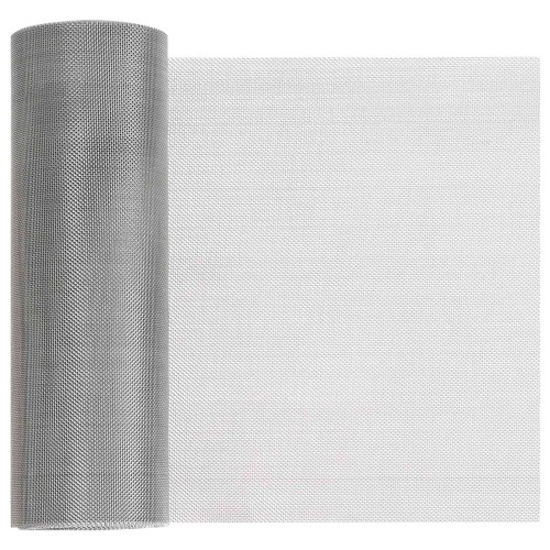 vidaXL Pantalla de malla 20 x 1000 cm 30 Mesh Acero Inoxidable 201