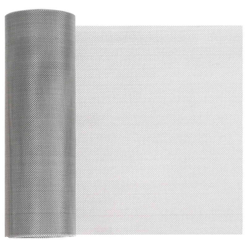 vidaXL Pantalla de malla 20 x 1000 cm 30 Mesh Acero Inoxidable 201
