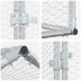 vidaXL Gallinero con Techo Plateado 200 x 200 x 150 cm
