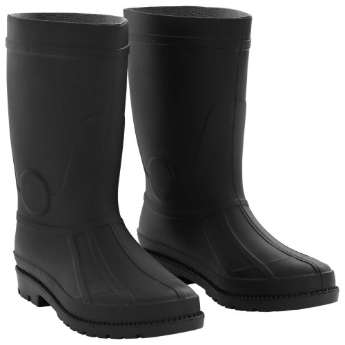 vidaXL Botas de lluvia PVC Talla 42 Negro