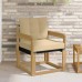 vidaXL Sofá de exterior Madera maciza de acacia y textileno Blanco