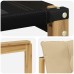 vidaXL Sofá de exterior Madera maciza de acacia y textileno Blanco