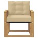vidaXL Sofá de exterior Madera maciza de acacia y textileno Blanco
