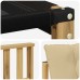 vidaXL Sofá de exterior Madera maciza de acacia y textileno Blanco