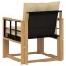vidaXL Sofá de exterior Madera maciza de acacia y textileno Blanco