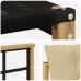 vidaXL Sofá de exterior Madera maciza de acacia y textileno Blanco